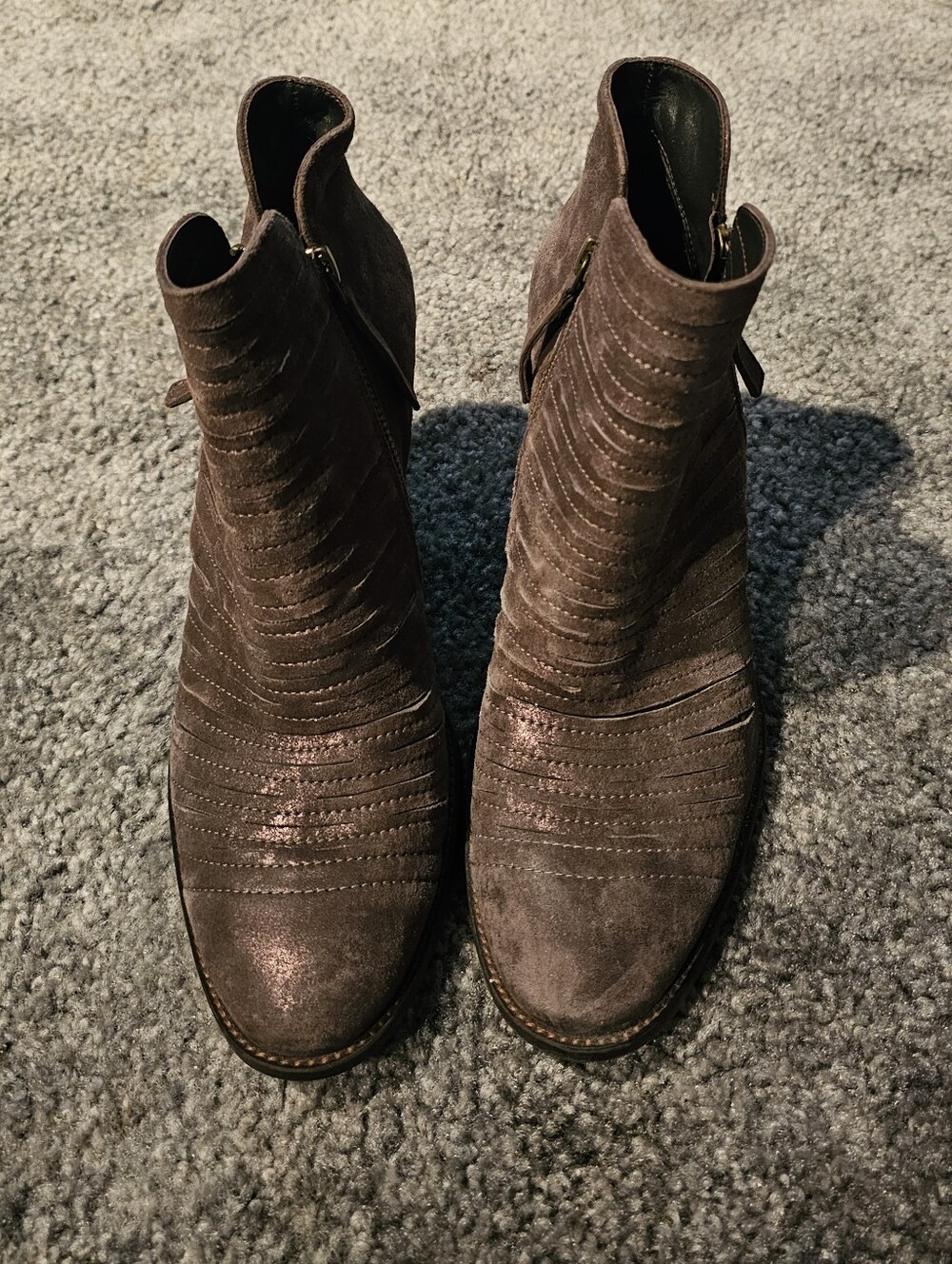 Paul Green Metallic Boots. Missized As 6.5. Fits Like A 9.